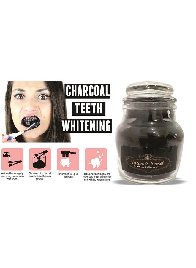 Nature's Secret Activated Charcoal Powder For Face Mask And Teeth Cleaning, Black, 35 G  - Image 4