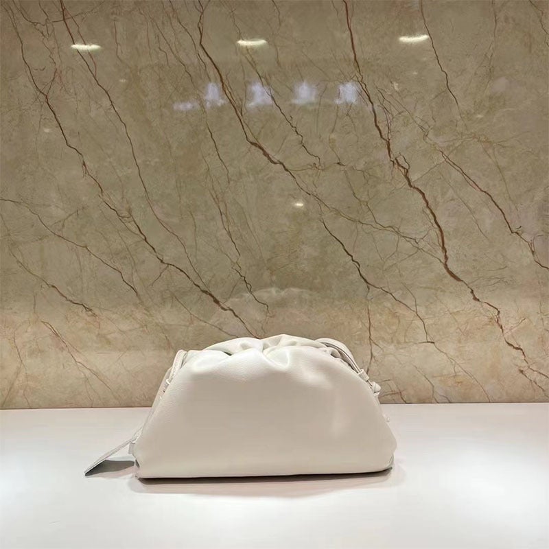Carefully Selected 2025 Genuine Leather Women'S Bag, Shoulder Crossbody Dumpling Bag, Clutch Bag, Cowhide Cloud Bag, Pleated Armpit Small Bag - Image 1