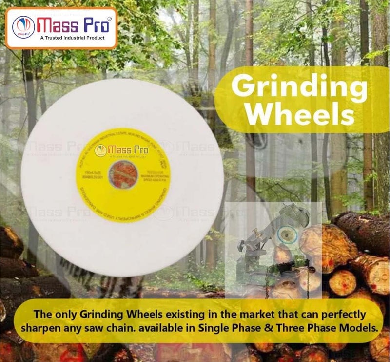 Mass Pro 2Pc Electric Chainsaw Sharpener Grinding Wheel 100mm Thickness 3.2 Edge Cutting Grinding Saw Chain - Image 4