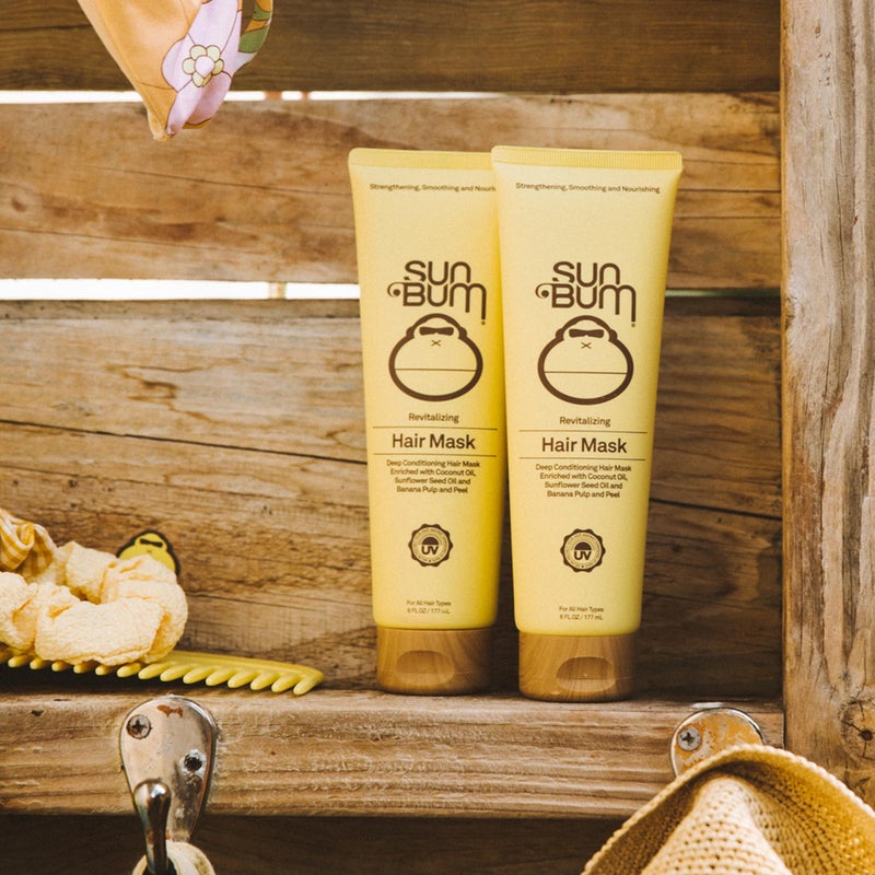 Sun Bum Revitalizing Deep Conditioning Hair Mask - Moisturizing and Restoring Treatment for Damaged Hair - Strengthening - Smoothing and Nourishing Formula - Vegan and Cruelty Free - 6 oz - Image 4
