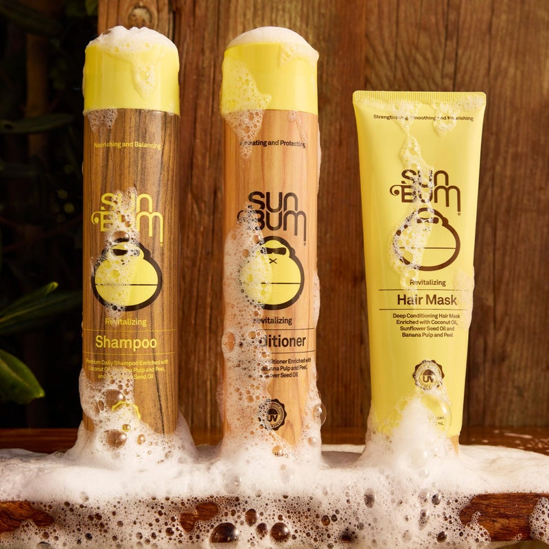 Sun Bum Revitalizing Deep Conditioning Hair Mask - Moisturizing and Restoring Treatment for Damaged Hair - Strengthening - Smoothing and Nourishing Formula - Vegan and Cruelty Free - 6 oz - Image 3