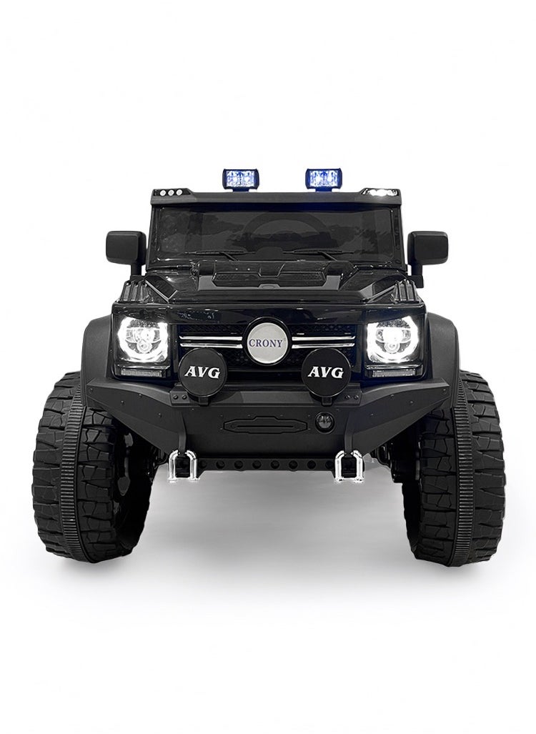Crony CN-016 4-Tyre Kids Cross Country Electric Ride-On Car, 7KM/H Max Speed, Three Speed Modes with Parental Remote Control, LED Lights, Bluetooth Speaker, Multimedia Player, 12V/7AH Battery, 9KM Range, Front Suspension, Safe & Stable for Kids Aged 3-14  - Image 2