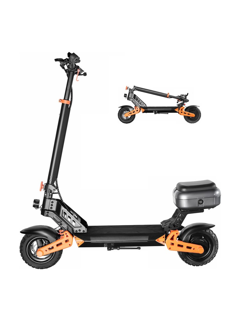 Crony D2 Pro 1500W Electric Scooter for Adults, Max Speed 70KM/H, 48V 15A Battery, 40KM Pure Electric Range, 10"Off-Road Tubeless Tires, Foldable E-Scooter with Front and Rear Suspension, Front Disc & Rear Power-Off Brake, Aluminum Frame, APP-Connected Smart E-Bike, Dual Shock Absorbers, Portable Urban Commuter Scooter  - Image 1