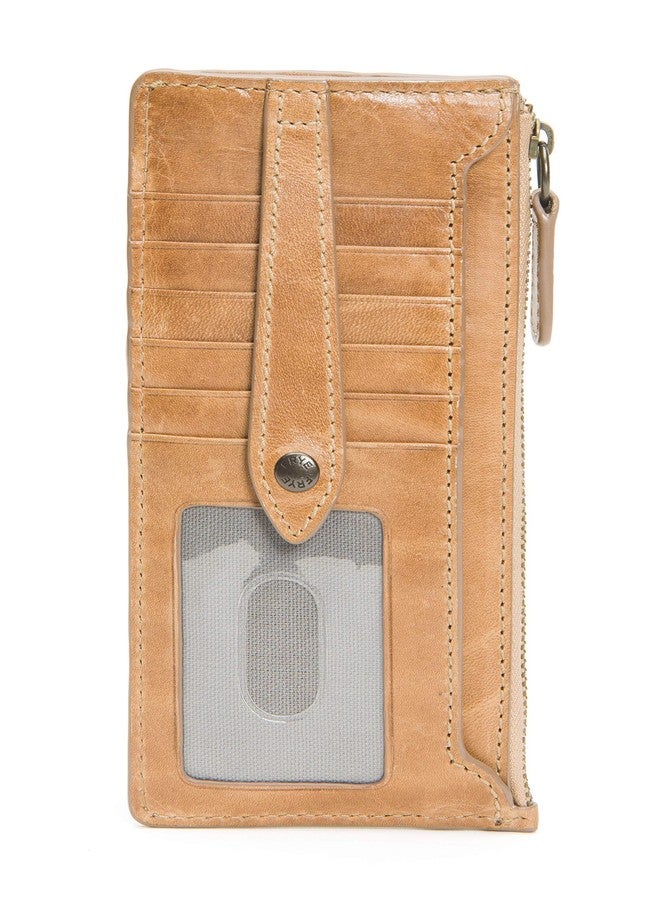 Frye Melissa Snap Card Wallet, Stylish Design with Holder & Slots, Compact for Purse, Beige - Image 3
