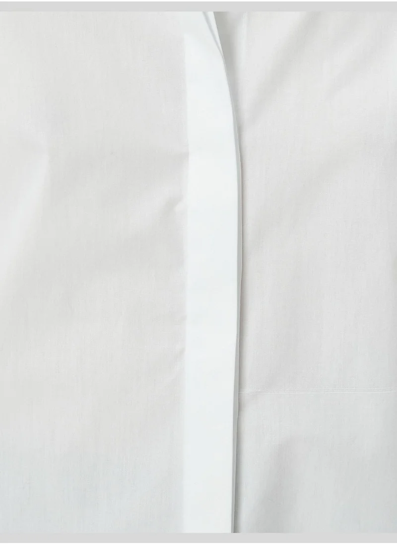 كوتون Classic Neck Buttoned Long Sleeve Shirt