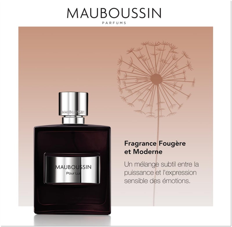 MAUBOUSSIN Mauboussin - Pour Lui 100ml (3.3 Fl Oz) - Eau de Parfum for Men - Fern & Modern Scents  - Image 3