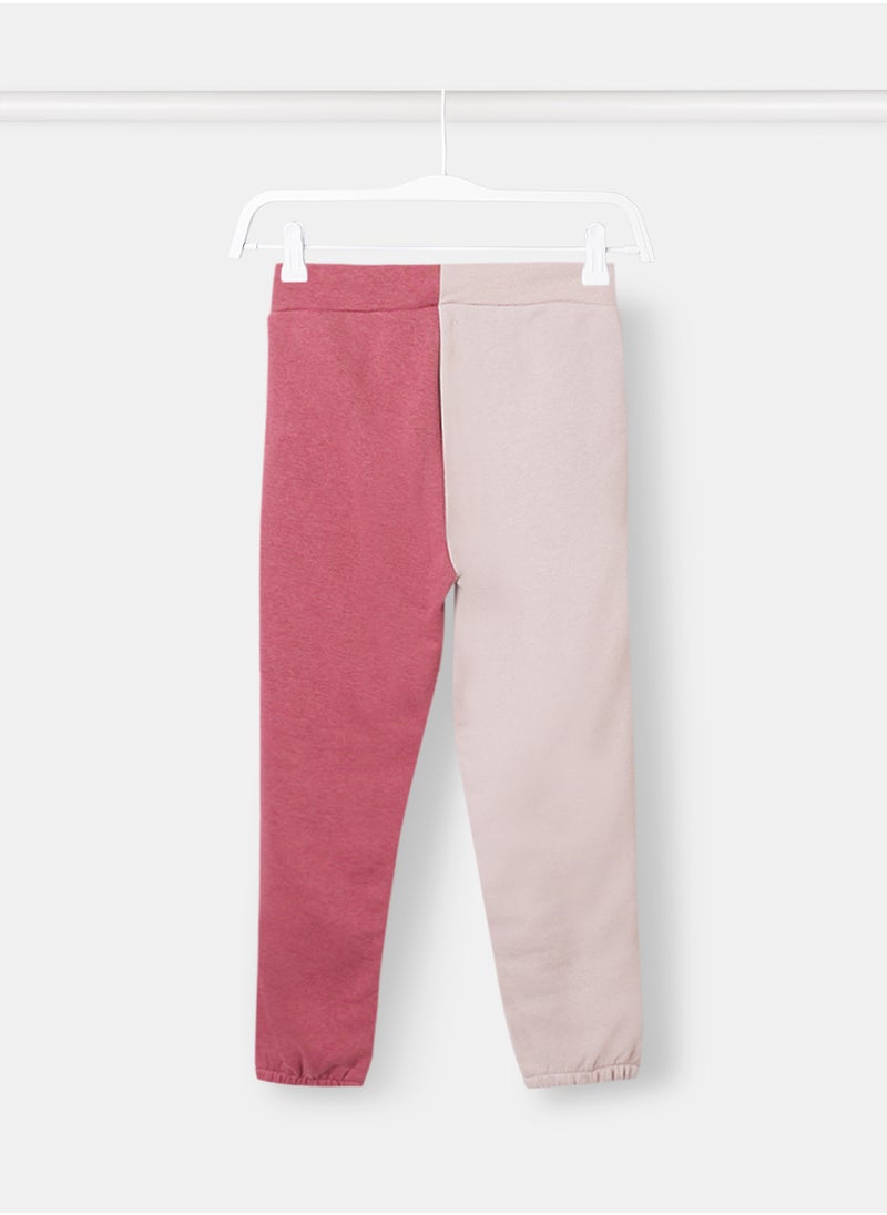 NAME IT - Girls Colourblock Joggers - Image 1