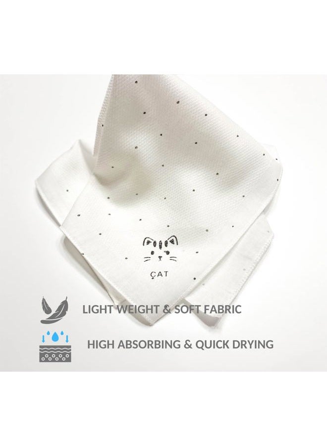 Arumary مناديل قطنية 100% قطن ناعم 8 عبوة (14"X14"), للأطفال, الفتيات, مناديل الأطفال (حلم) - Image 3