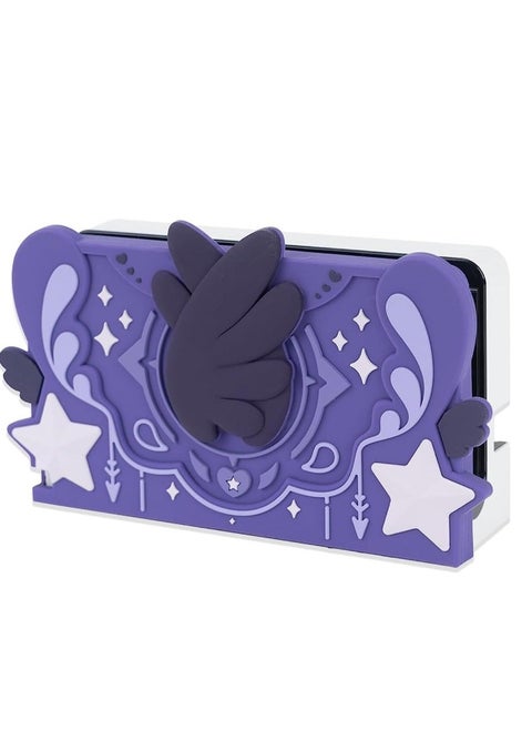 Soft Silicone Faceplate Cover for Nintendo Switch/OLED Charging Dock, Soft Silicone Faceplate for Nintendo Switch Dock - Replacement Shell Compatible with Switch Charging Dock, Anti-Scratch Dock Cover