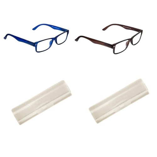 Bhavya Optic Blue Cut Reading Glasses for Men and Women Blue Block Reading Glasses for people with age above 40 years Pack of 2 (+1.75) - Image 5
