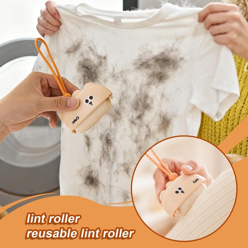 Couch Lint Remover - PE Sticky Carpet Cleaning Supplies, Washable Fabric Furniture Sticky Rollers for Dog Owners, Office, Travelers, Car Bedding, Sheets, Carpets, Sofas, Apartment Living Room Use - Image 2