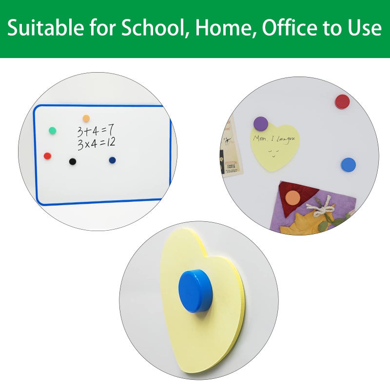 PYJLBX Fridge Magnet - 20 Pack 10 Colors Refrigerator Magnets, Mini Strong Magnets for Whiteboard, Locker & Map- Colorful Round Cute Small Magnets for Kitchen, Office, Classroom, School (Assorted) - Image 5