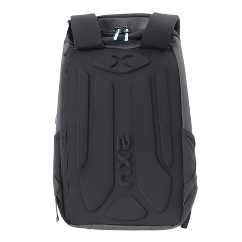 2XU Transition Backpack - Secure Storage Bag for Swim, Run, Bike Clothing - Black - Image 5