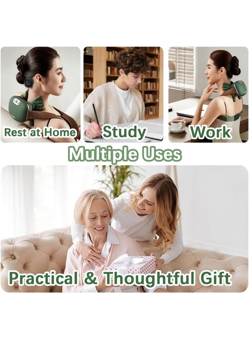 GTSOL N7 Shoulder and Neck Massager, Neck Massager for Deep Tissue Pain Relief with Two Speed Temperature Adjustment, Two-Zone Heat, Back and Leg Massagers - Image 2