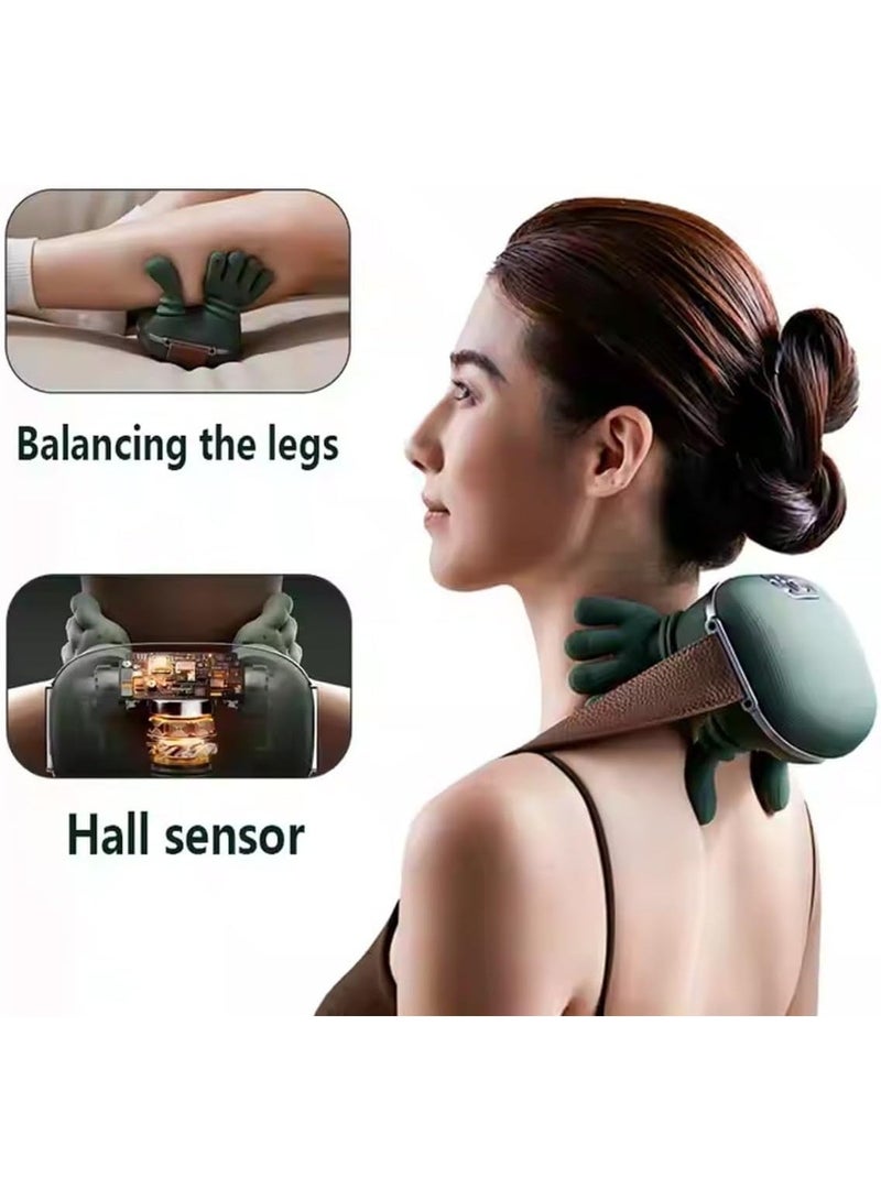 GTSOL N7 Shoulder and Neck Massager, Neck Massager for Deep Tissue Pain Relief with Two Speed Temperature Adjustment, Two-Zone Heat, Back and Leg Massagers - Image 5