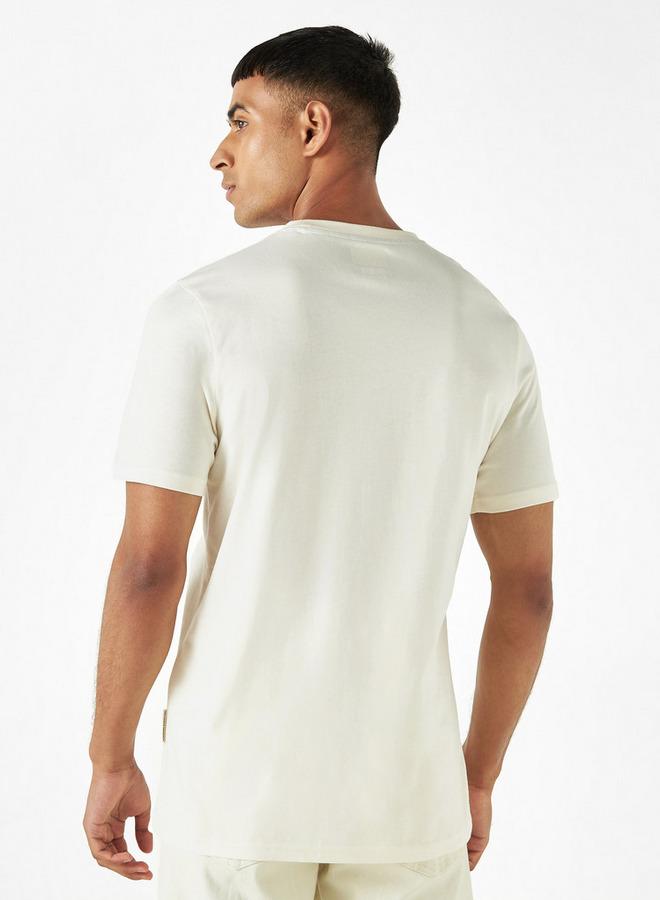 لي كوبر تيشيرت بياقة ضيّقة وأكمام قصيرة وتفاصيل شعار من لي كوبر - Image 3