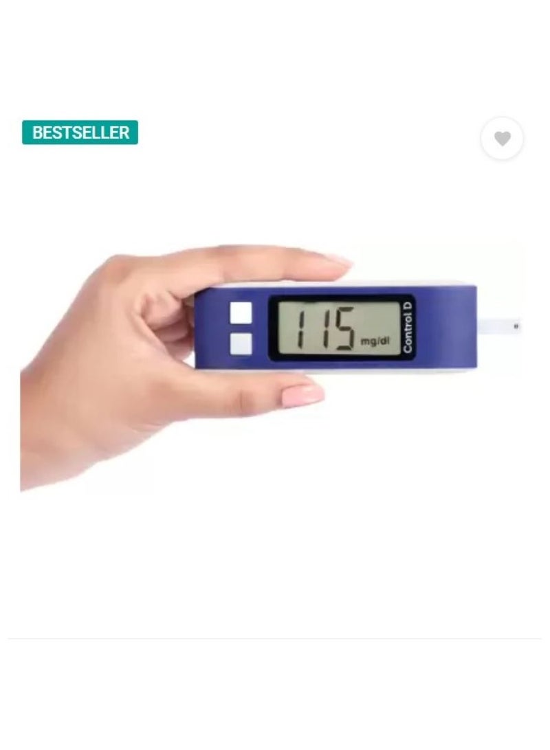 Control D 10 Strips Blue Digital Glucose Blood Sugar testing Monitor Machine - Image 3