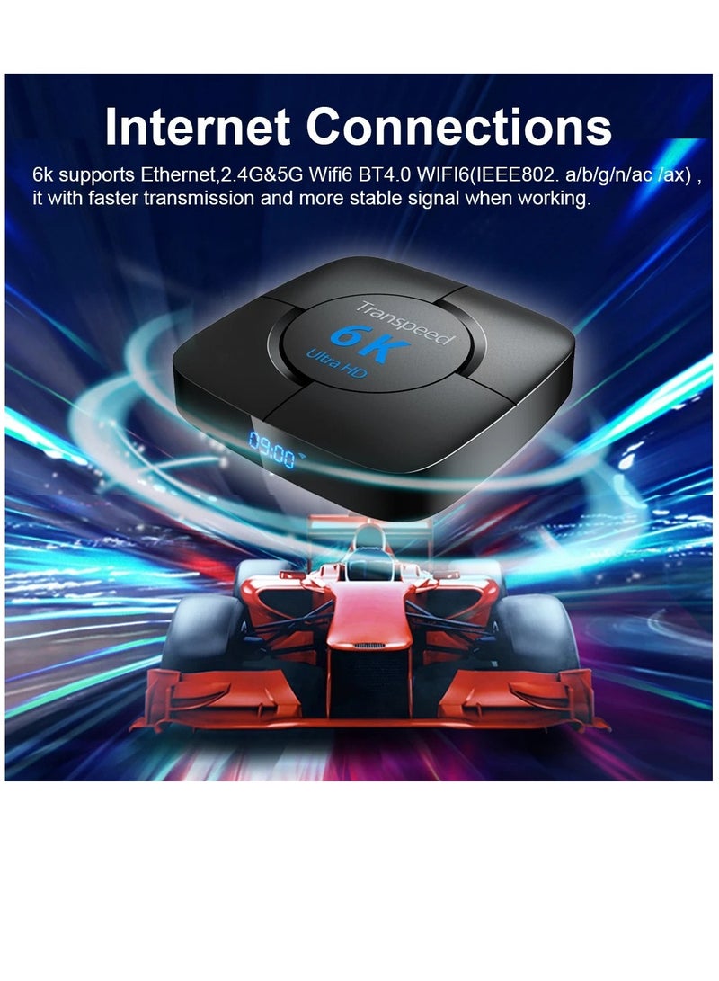 Transpeed Android 12.0 Set Top Box Voice Assistant 6K  4GB 32 GB - Image 2