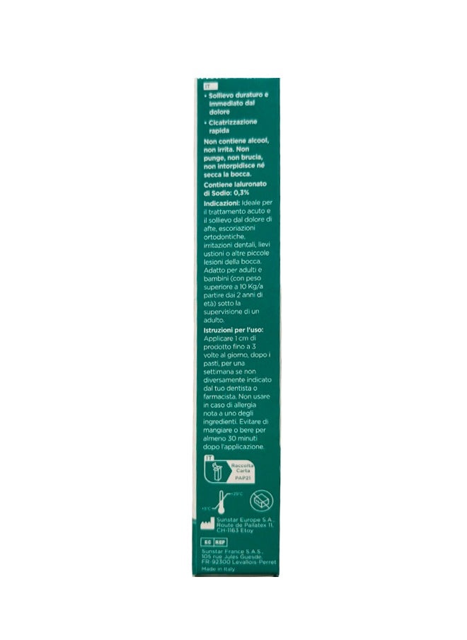 Gum - Afta Clear Gel - Effective Relief from Canker Sores and Mouth Lesions with Hyaluronic Acid, 10ml - Image 1