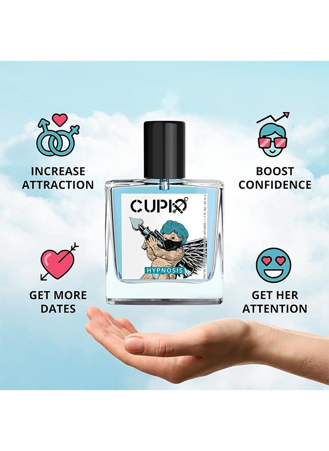 CUPID - Original EDP Hypnosis 2.0 Pheromone-Infused Cologne for Men - Pheromone Perfume for Men Fragrance - Real Pheromone Perfume 50ml - Image 1