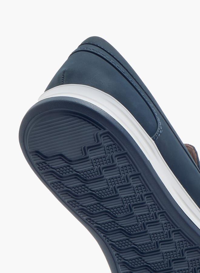 DUCHINI Men's Cutout Detail Slip-On Loafers - Image 5