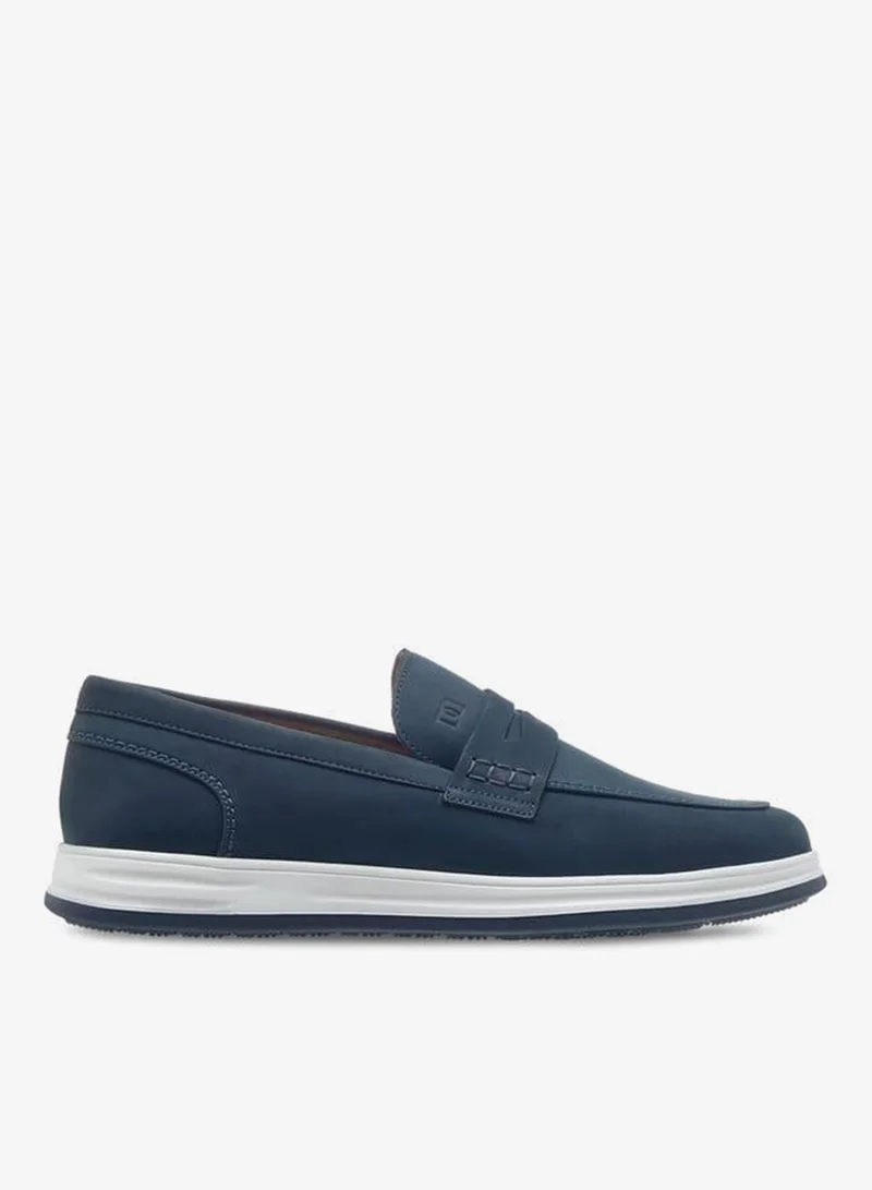 DUCHINI Men's Cutout Detail Slip-On Loafers