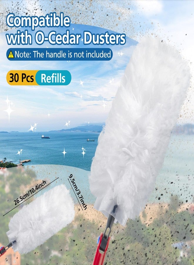 Caehomly 30 Pack Duster Refills Compatible with O-Cedar Flex & Catch Duster, 360° Heavy Duty Disposable Duster Refills Replacement, 3X More Dust Cleaning Than Feather Dusters - Image 2