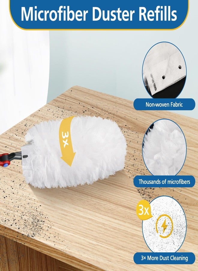 Caehomly 30 Pack Duster Refills Compatible with O-Cedar Flex & Catch Duster, 360° Heavy Duty Disposable Duster Refills Replacement, 3X More Dust Cleaning Than Feather Dusters - Image 5