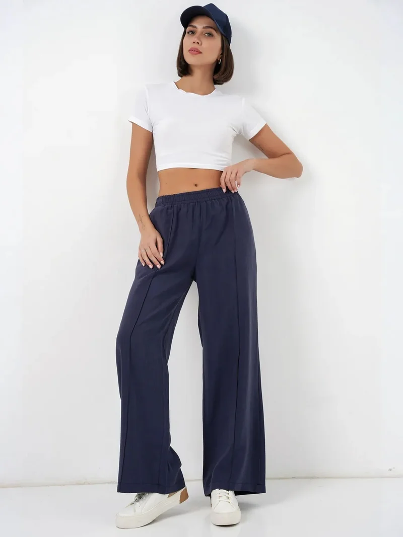 بيغ دارت BDART Wide Leg Trousers with Elastic Waist