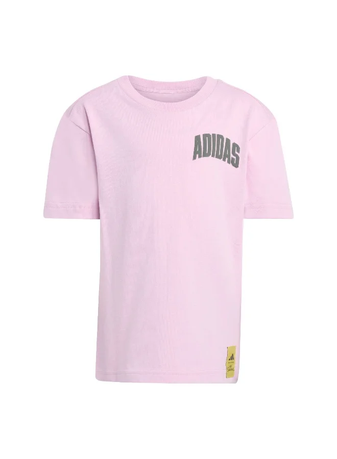 adidas Adidas Lk Sim T Pink T-Shirt (Short Sleeve) T-Shirts For Kids