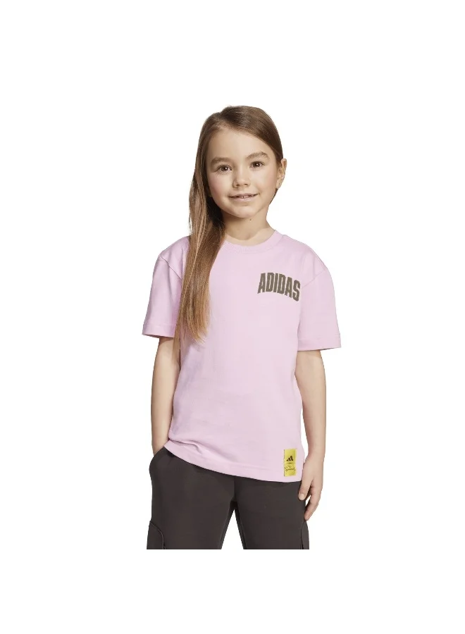 adidas Adidas Lk Sim T Pink T-Shirt (Short Sleeve) T-Shirts For Kids