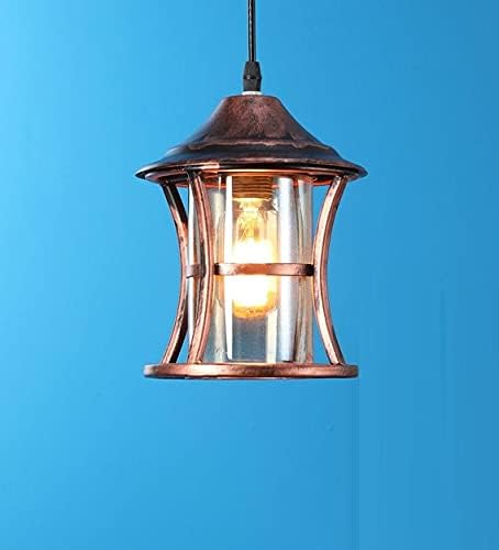 kinis Decorative Hanging Lamp/Pendant Lamp/Ceiling Light to Décor Home/Living Room/Bedroom/Office/Dining/Cafe/Restaurants, Curve Design, Copper Antique (Pack of 1, with Bulb) - Image 1