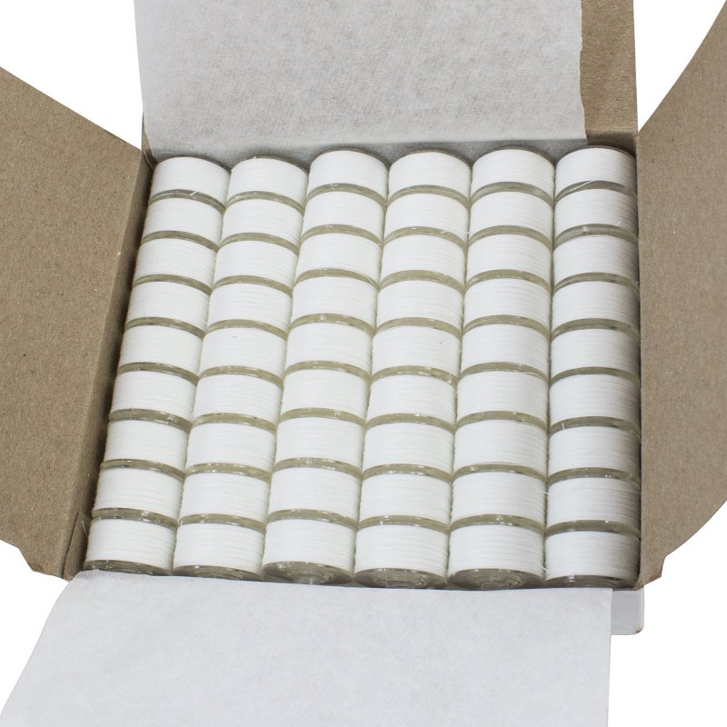 Janome 108 Prewound Embroidery Thread Bobbins White