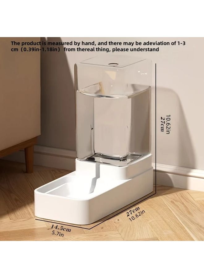 2 In 1 Automatic Cat Feeder And Water Dispenser With Transparent Reservoirs Gravity Fed Design - Image 3