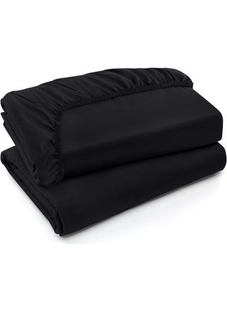 Utopia Bedding Queen Fitted Sheets - Bottom Sheets - Deep Pockets - Soft Brushed Microfiber - Shrinkage & Fade Resistant - Easy Care - 2 Fitted Sheet Only (Black) - pzsku/ZD220FFE7537E69ED83B0Z/45/1749667596/267d3758-f6cd-4e55-a004-60a2505f6937