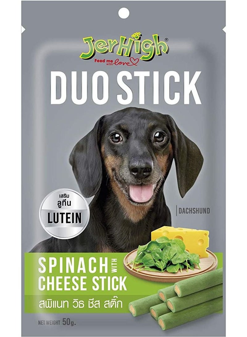 Jerhigh Duo Stick Spinach with Cheese Stick 50g