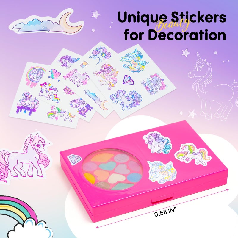 Tomons Kids Makeup Kit for Girl, Washable Real Safe & Non-Toxic Little Girl Makeup Set, Princess Toys for 3-6 Year Old Kids Girl Toys Christmas & Birthday Gift - Image 2