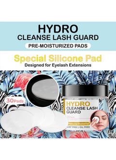 Lyon lash Lyon Lash Make Up Remover Cleaning Pads for Eyelash Extensions (30 Pcs)| Lint Free Silicon Pads| No Damage to Lash Extensions| Waterproof Makeup Removal & Facial Cleansing| Eyelash Extension Supplies  - Image 3