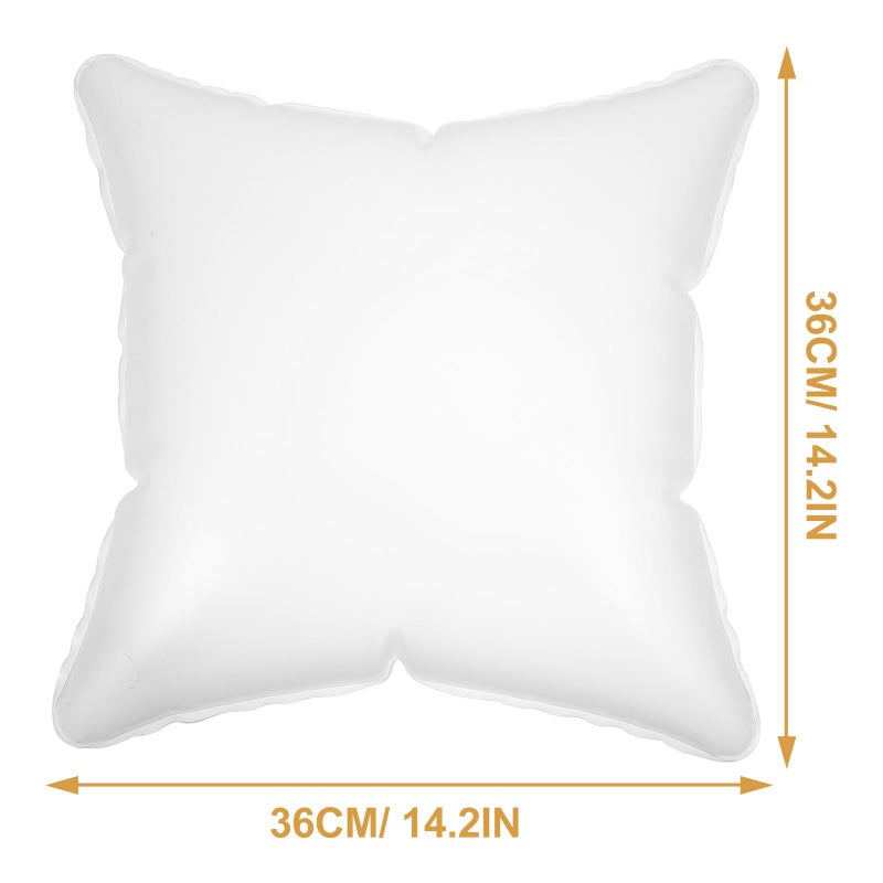 Inflatable Cushion Pillow 36x36cm Portable Camping Neck Lumbar Support for Car Outdoor - Image 3