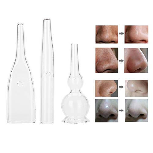 Nikou Vacuum Glass Tube, 3PCS/Set Glass Pipes for Blackhead Removal Face Cleanser Beauty Machine Vacuum Accessories for Home Salon - Image 4