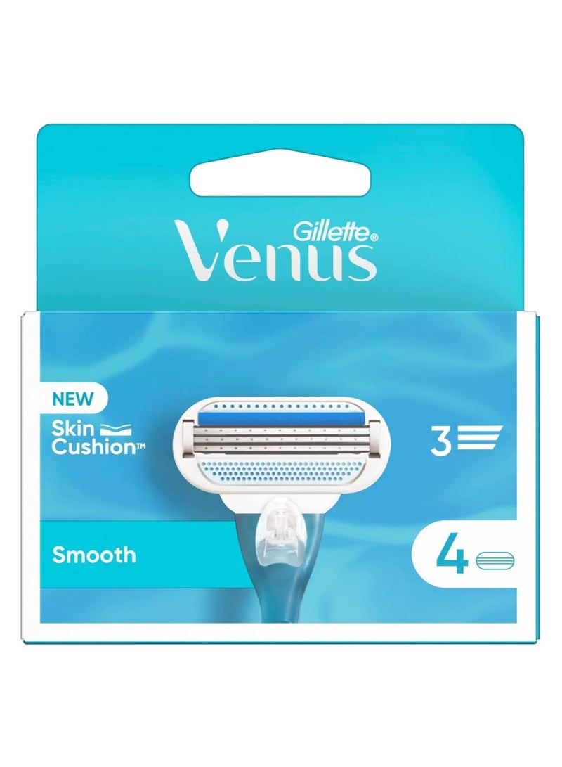 شفرات حلاقة  سموث، 4 قطع في كل عبوة - Image 1