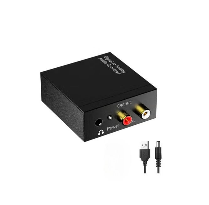 Salab Digital to Analog Audio Converter, Optical to RCA Adapter, Toslink Optical to 3.5mm Adapter for PS4 HD DVD Home Cinema Systems