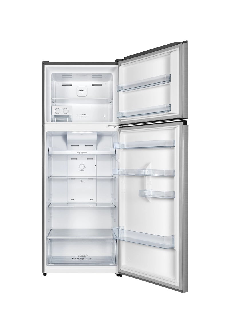 Hisense 2 doors No Frost Refrigerator freezer on top, 375 Liters, Inox - RT3N375NCCA RT3N375NCCA Inox - Image 2