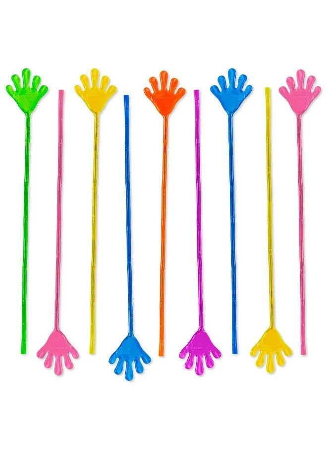 Super Z Outlet - Vinyl Glitter Mini Sticky Hands Toys For Children Party Favors, Birthdays 1 1/4" (72 Count) - Image 1