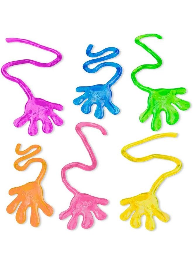 Super Z Outlet - Vinyl Glitter Mini Sticky Hands Toys For Children Party Favors, Birthdays 1 1/4" (72 Count) - Image 1