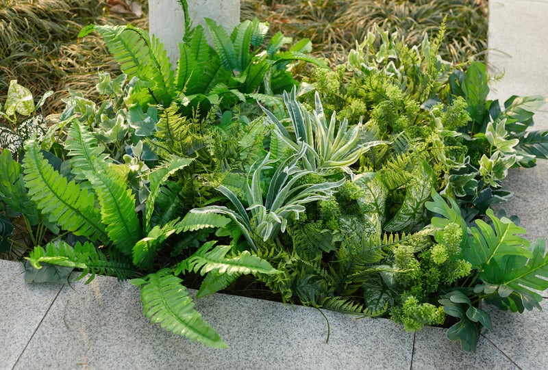 Partyjoy PARTY JOY 14 Bunches Fake Plants Outdoor  Fake Bushes UV Resistant Artificial Flowers Greenery Shrubs Faux Greenery for Outdoor Garden Patio Front Porch Yard Decor - Image 4