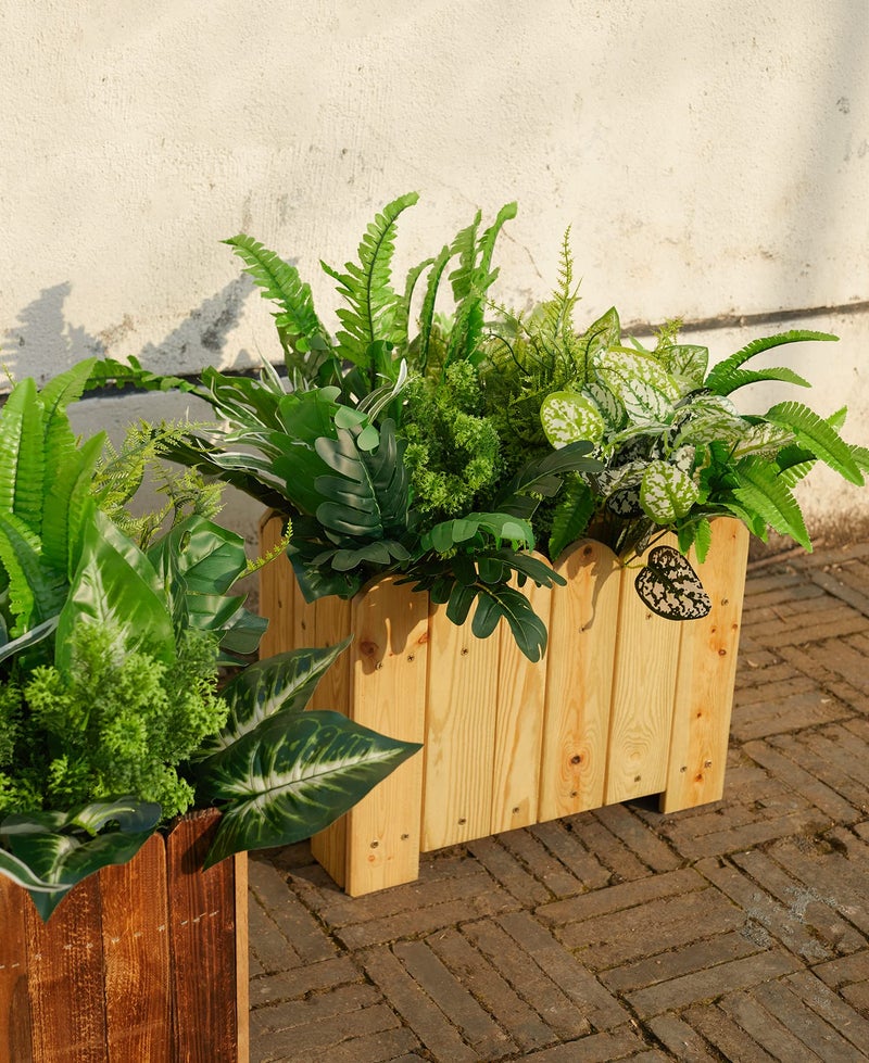 Partyjoy PARTY JOY 14 Bunches Fake Plants Outdoor  Fake Bushes UV Resistant Artificial Flowers Greenery Shrubs Faux Greenery for Outdoor Garden Patio Front Porch Yard Decor - Image 5