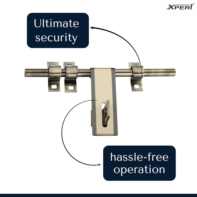 Xpert مقبض قديم بطول 10 بوصات (عبوة من 1) مقبض للباب ومجموعة كادي كوندا - SSAL-615 (ANT) 3+1 (مقبض للباب الرئيسي) - Image 4