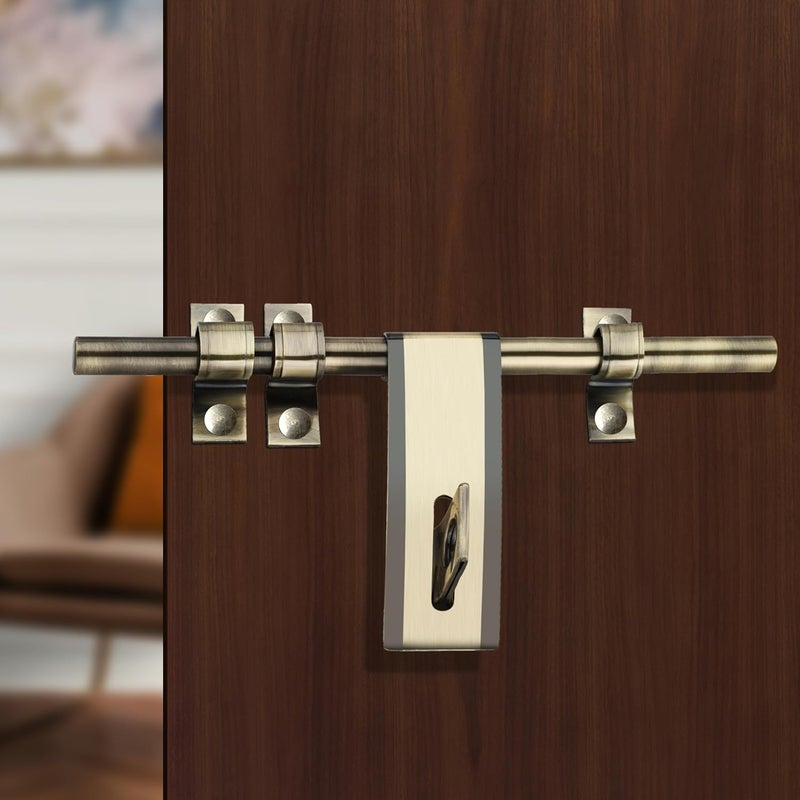 Xpert مقبض قديم بطول 10 بوصات (عبوة من 1) مقبض للباب ومجموعة كادي كوندا - SSAL-615 (ANT) 3+1 (مقبض للباب الرئيسي) - Image 1