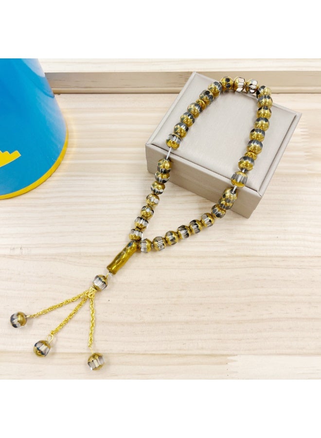 NIBEMINENT 33 Muslim Prayer Beads White/10mm